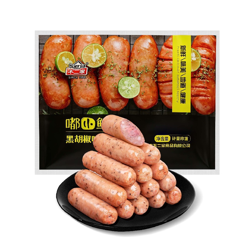 嘟小鲜肉肠（黑胡椒味）